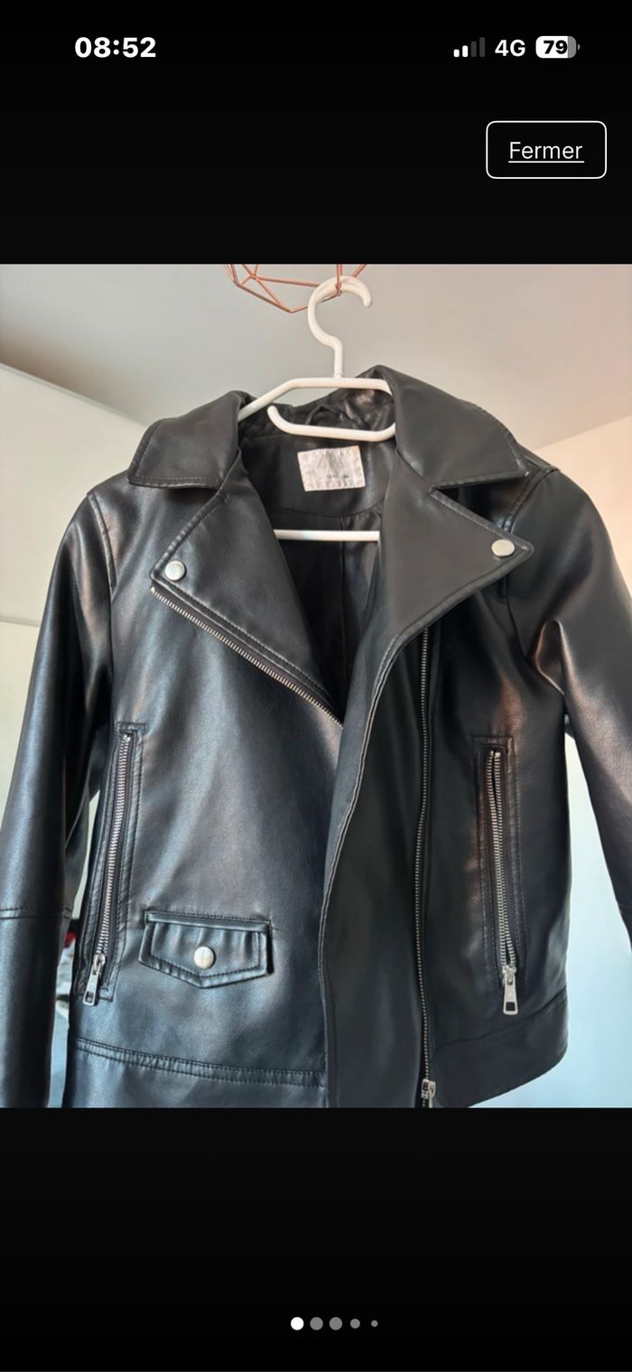 veste en cuir zara