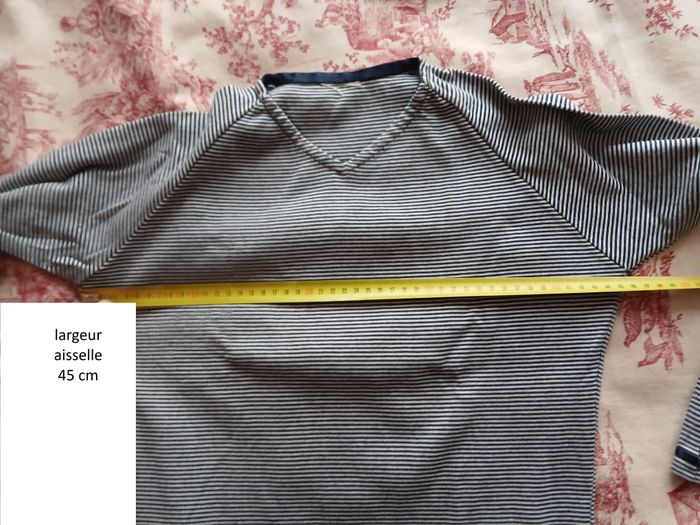 Tee shirt manche longue fines rayures - photo numéro 6