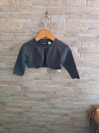 Gilet boléro anthracite Obaïbi 12M