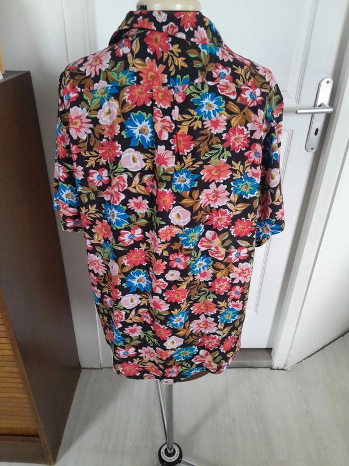 Chemise vintage manche courte fleurie wing Wonder woman - photo numéro 2