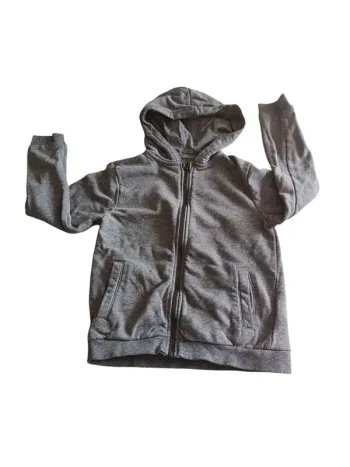 Gilet gris 8 ans Kiabi