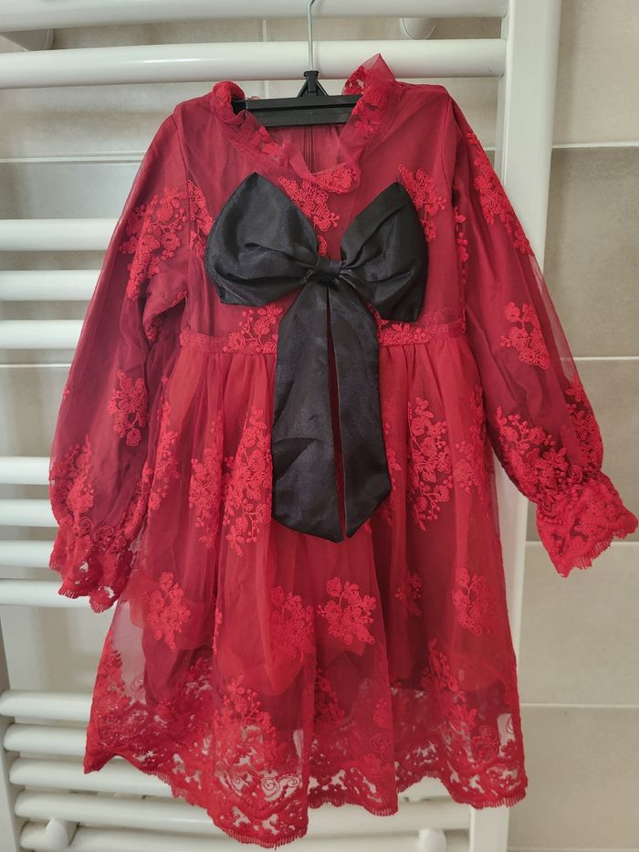 Robe rouge de fete/ cérémonie en 18/24 mois - photo numéro 5