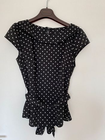 Top noir et blanc h&m