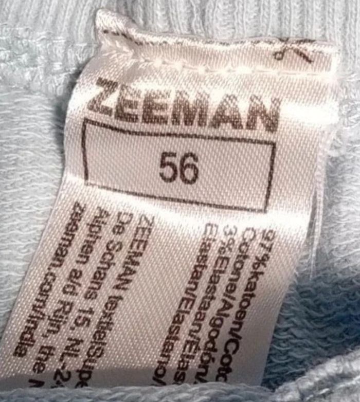 Jogging bébé garçon – Zeeman – bleu – 56 cm - photo numéro 3