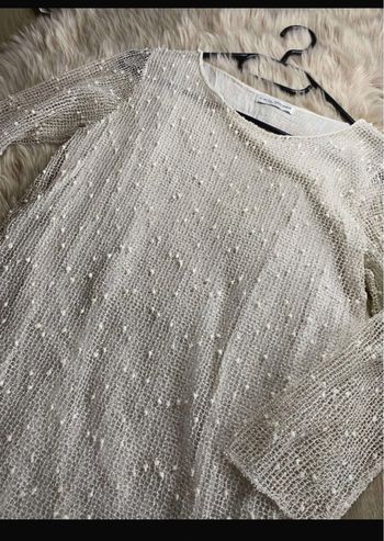 Haut blanc / crème avec détail Carla Giannini Taille M / 38