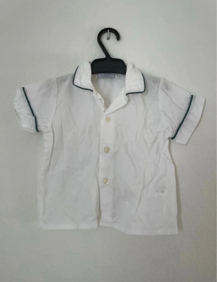 Chemise garçon manche courte - taille 6 mois