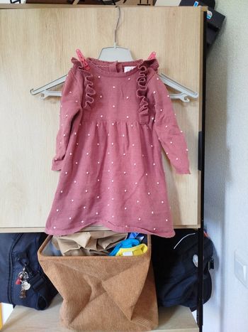 Robe bébé fille en maille