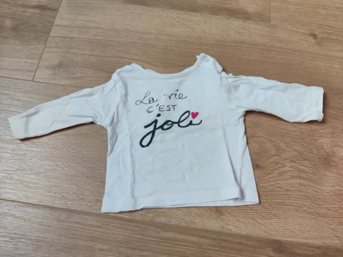 Lot leggings + Tshirt manches longues 3 mois - photo numéro 3
