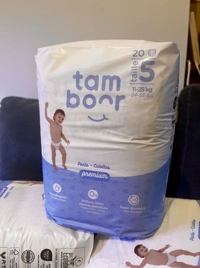 Couches culottes Premium Tamboor taille 5 (11-25kgs) - photo numéro 2