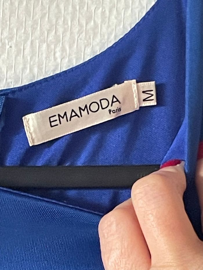 Robe bleue et noire EMAMODA Paris – Taille M - photo numéro 3