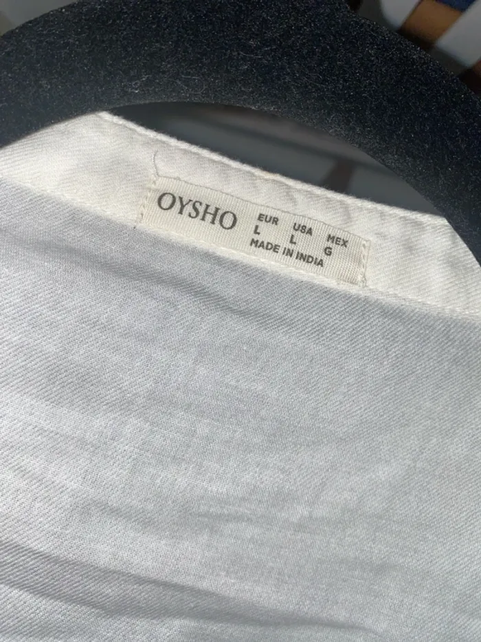 Chemise brodée col v Taille L - photo numéro 6