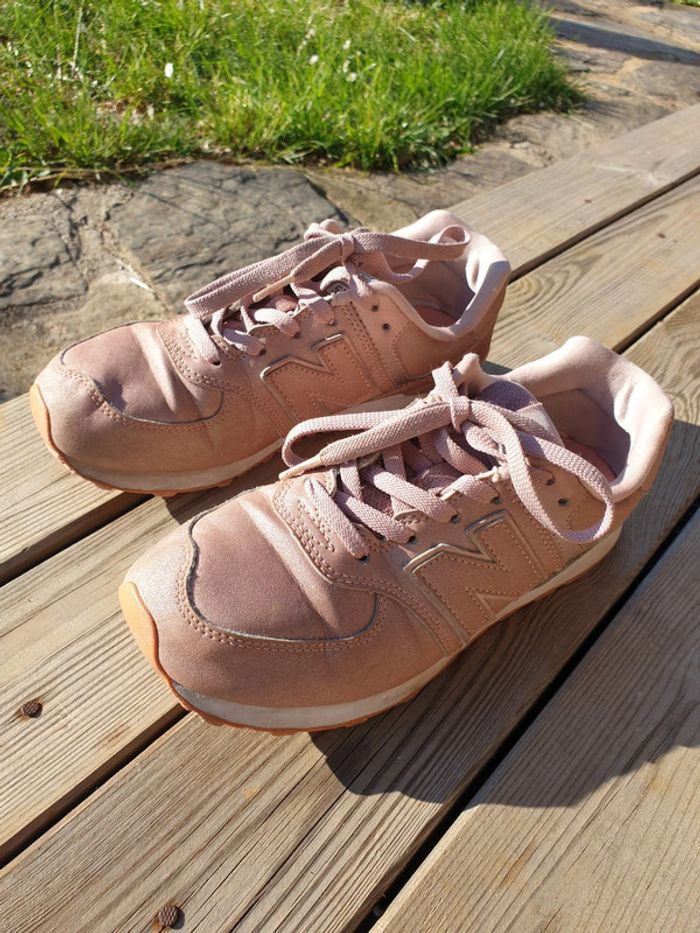 Baskets New Balance rose irisé 37 - photo numéro 3