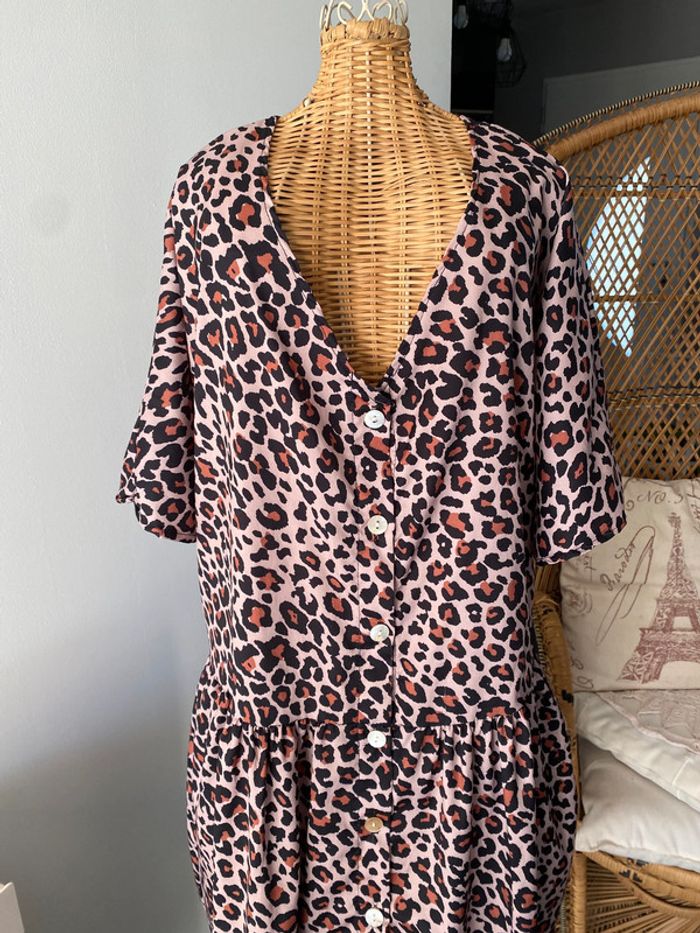 Robe d'été léopard style baby doll taille M - photo numéro 3