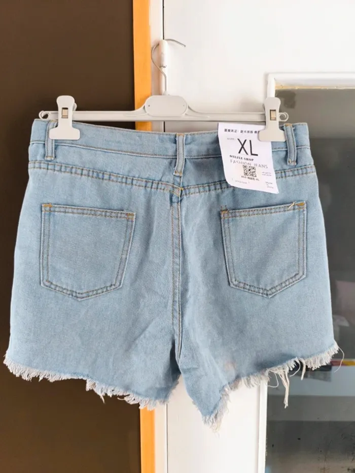 Short bleu clair femme XL - photo numéro 5