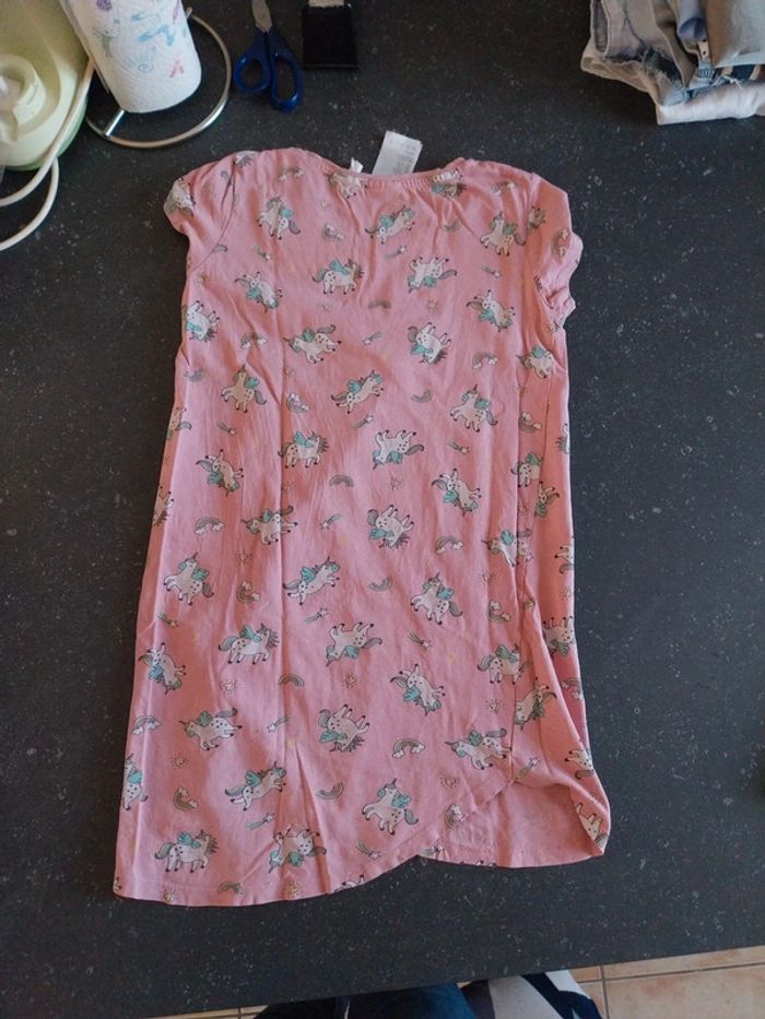 Chemise de nuit licorne h&m 8/10 ans - photo numéro 4