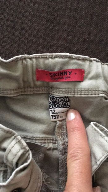 Pantalon Tape à l’Oeil kaki 12 ans