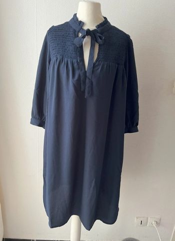 Robe bleue marine camaïeu taille 34