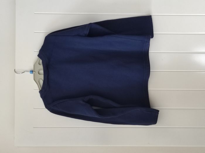 Sweat fille 6 ans – texte imprimé – bleu marine et blanc - photo numéro 3