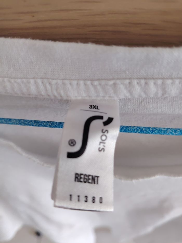 T-shirt, Régent, T46, blanc, mixte - photo numéro 3