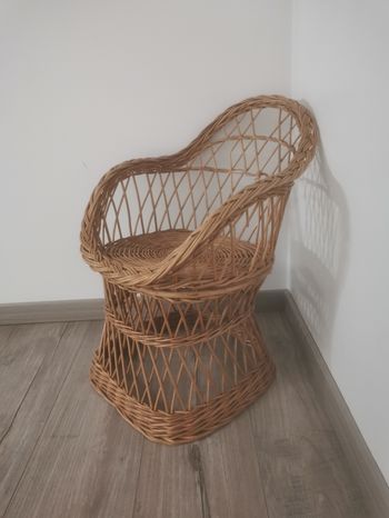 Fauteuil rotin enfant