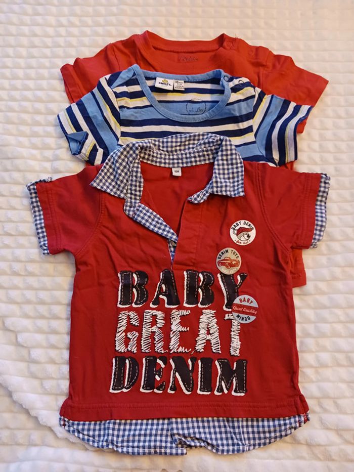 Lot tee-shirt manches courtes