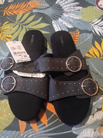 Sandales noires KIABI