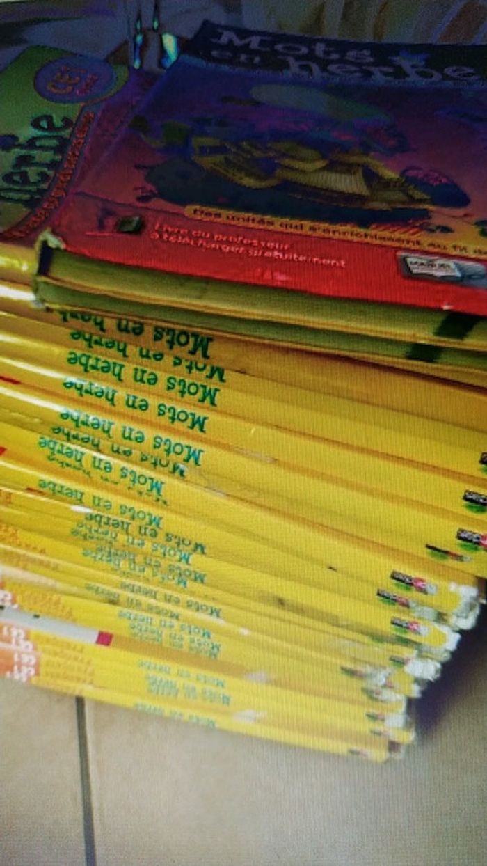 Gros lots Manuels scolaires ce1 mot en herbe français étude de la langue - photo numéro 2