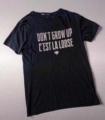 T-shirt bleu marine Bizzbee S