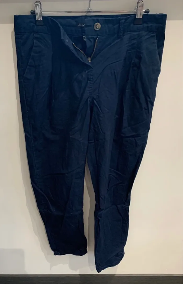 Pantalon chino bleu