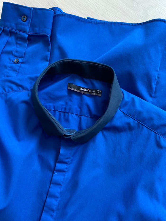 Chemise bleue Celio L - photo numéro 3
