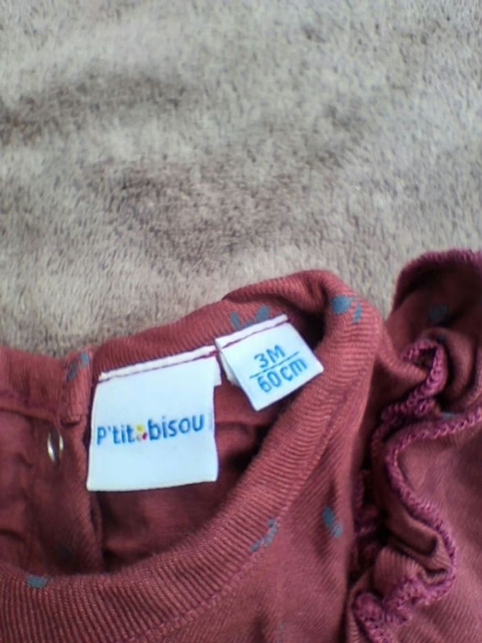 Robe épaisse manches longues P’tit Bisou 3 mois - photo numéro 4