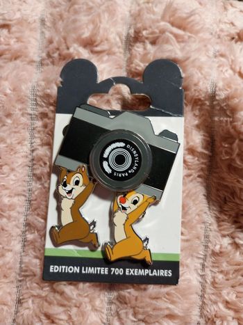 Pins Disney tic et tac rare appareil photo,  chip n dale
