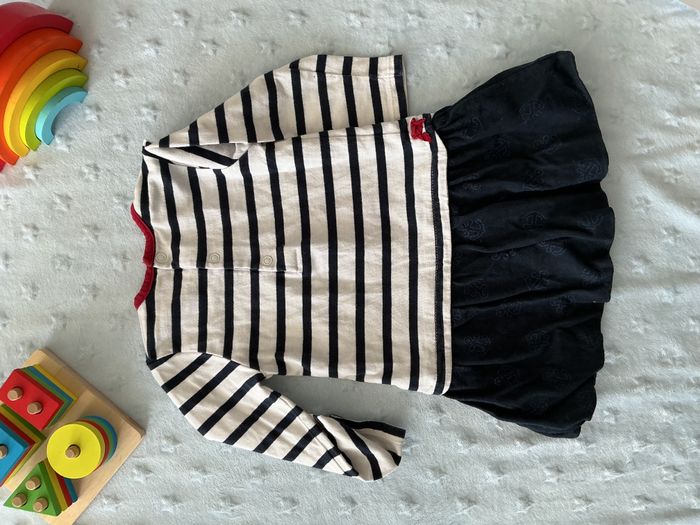 robe manches longues noir et blanc terre de marins 18 mois - photo numéro 10