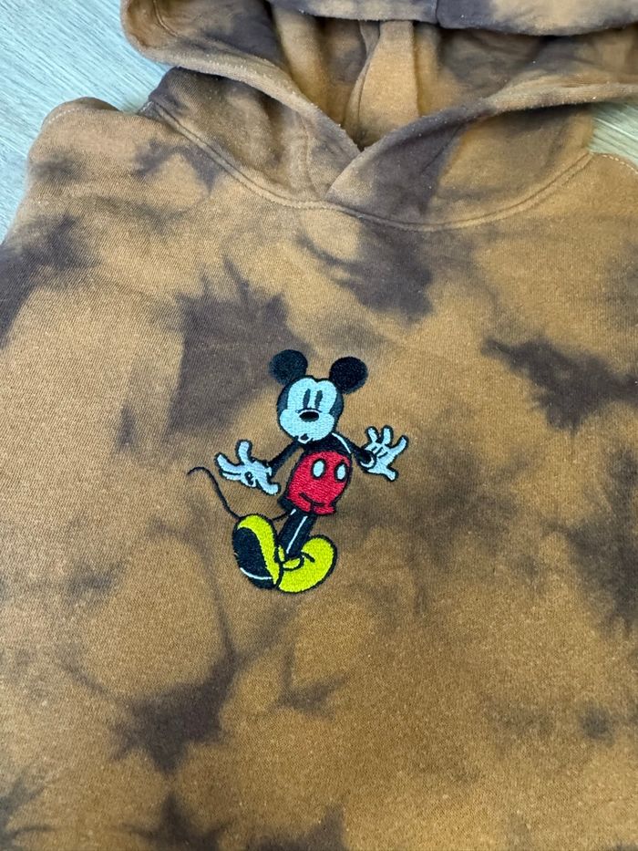 Sweat à capuche H&M Mickey Mouse marron - photo numéro 5