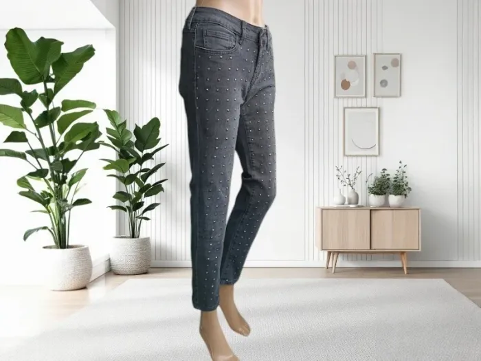 Jean Mango collection coupe slim ,taille mi-haute ,texture stretch - photo numéro 2