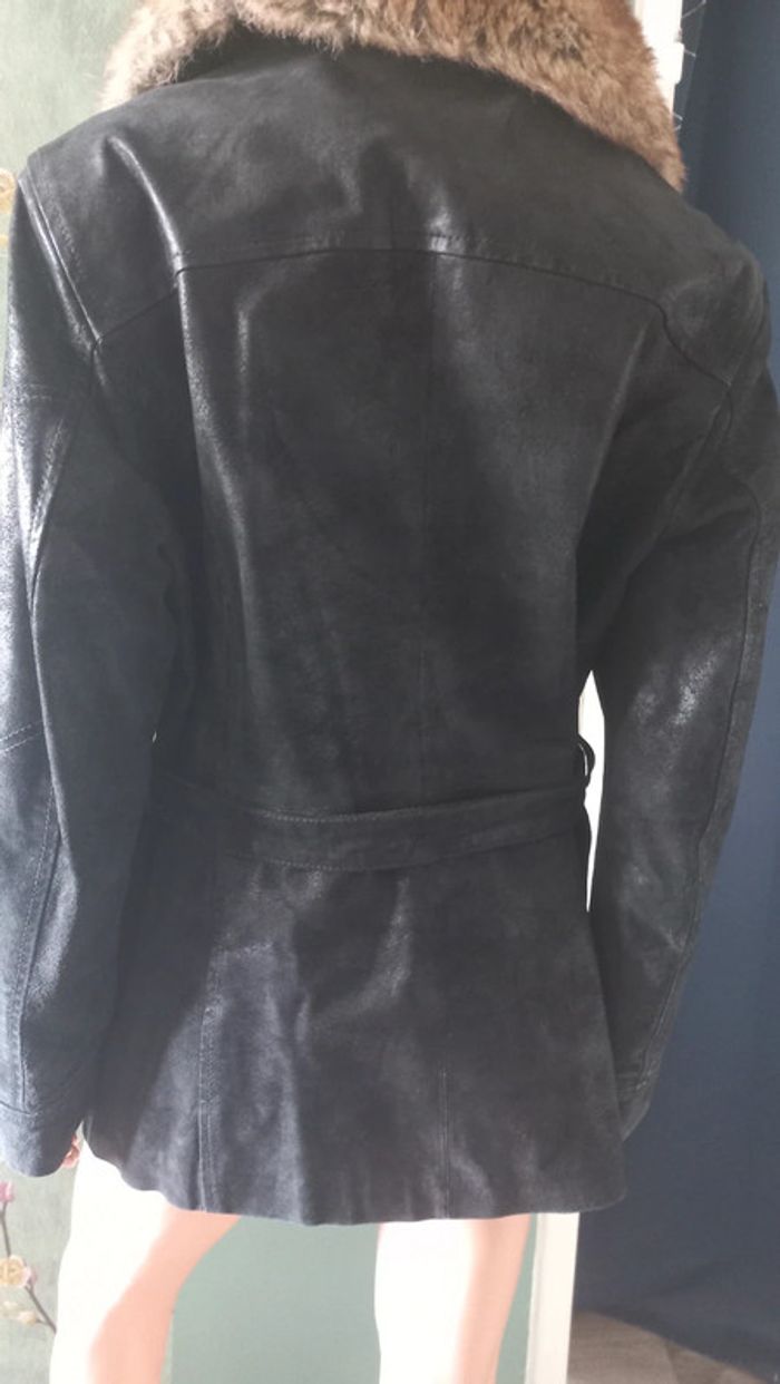 Superbe veste en cuir noire macdouglas 44 - photo numéro 5