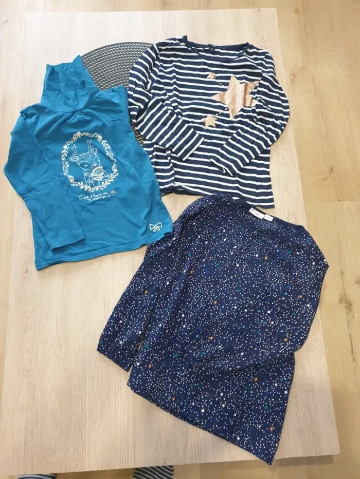 Lot tee-shirt manches longues
