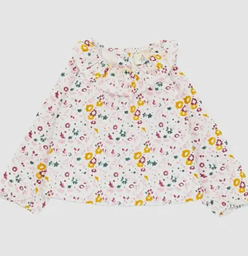Blouse à manches longues 18 mois en coton bio Lililotte