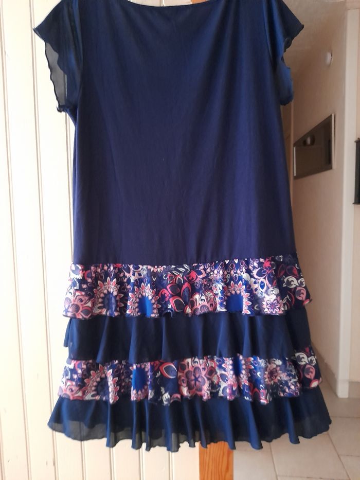 Robe bleu marine colorée 36 38 - photo numéro 3