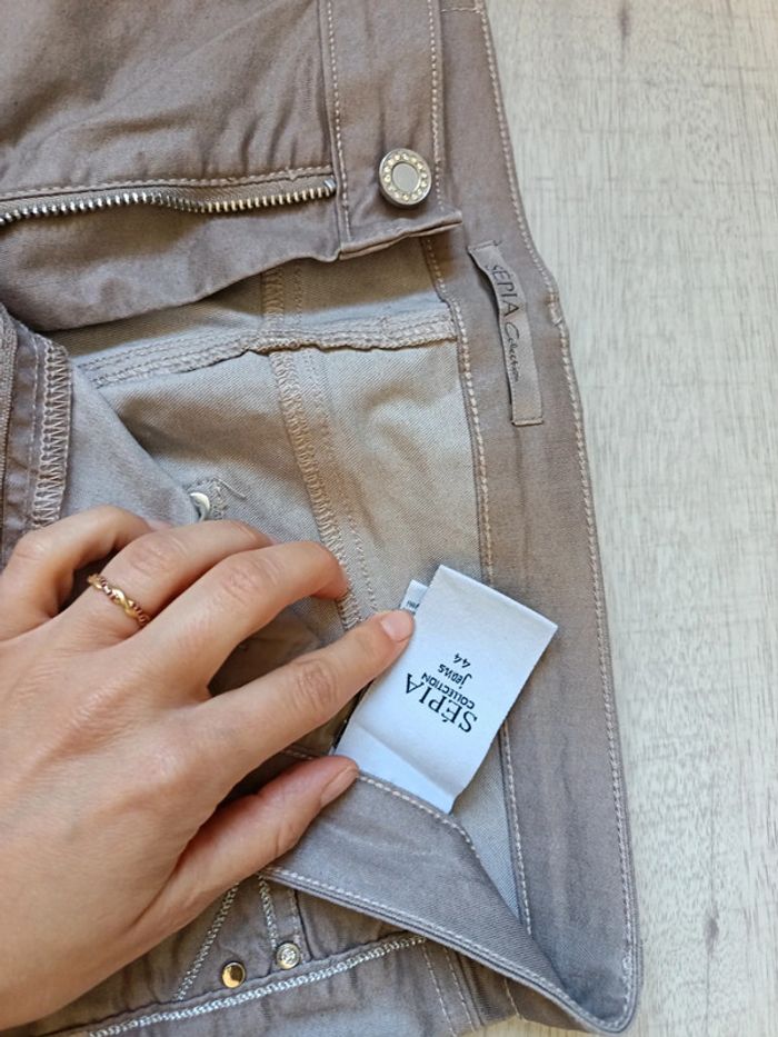 Pantalon taille XXL 44 très bon état sépia collection - photo numéro 4