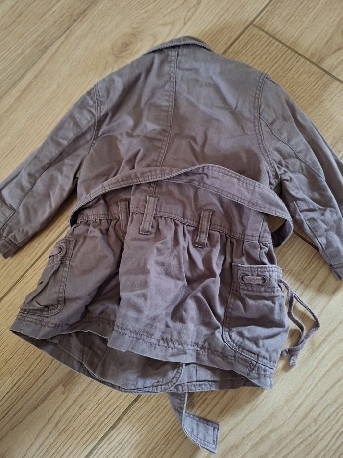 Trench manteau gris 6 mois fille - photo numéro 2