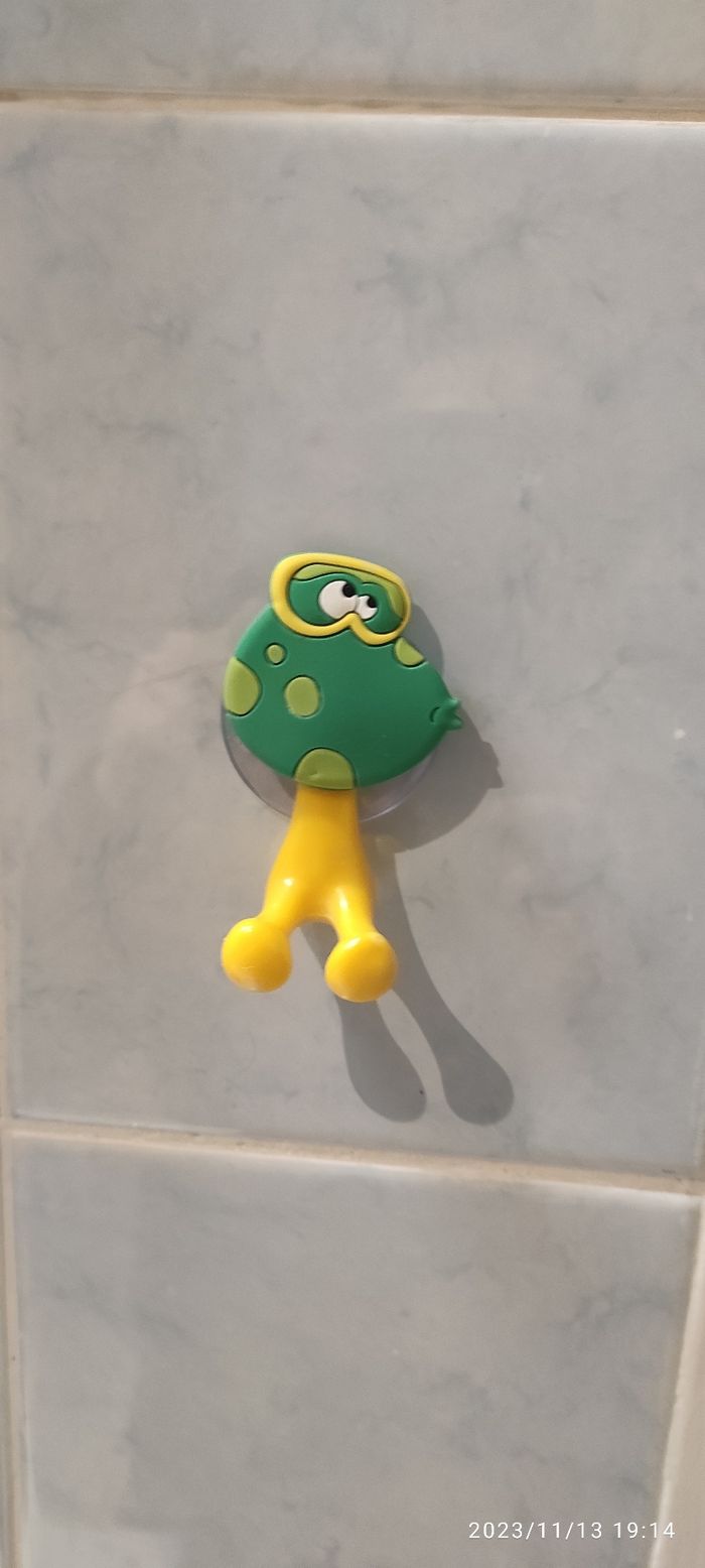 Porte brosse à dents ventouse grenouille