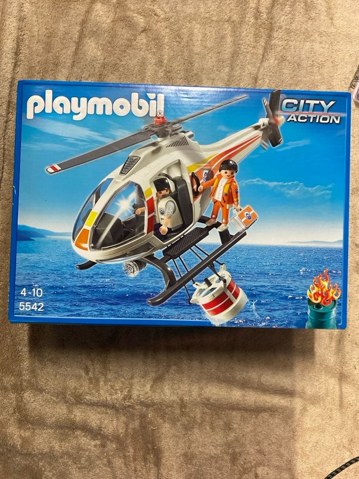 Playmobil - 5542 Hélicoptère Bombardier d'eau neuf