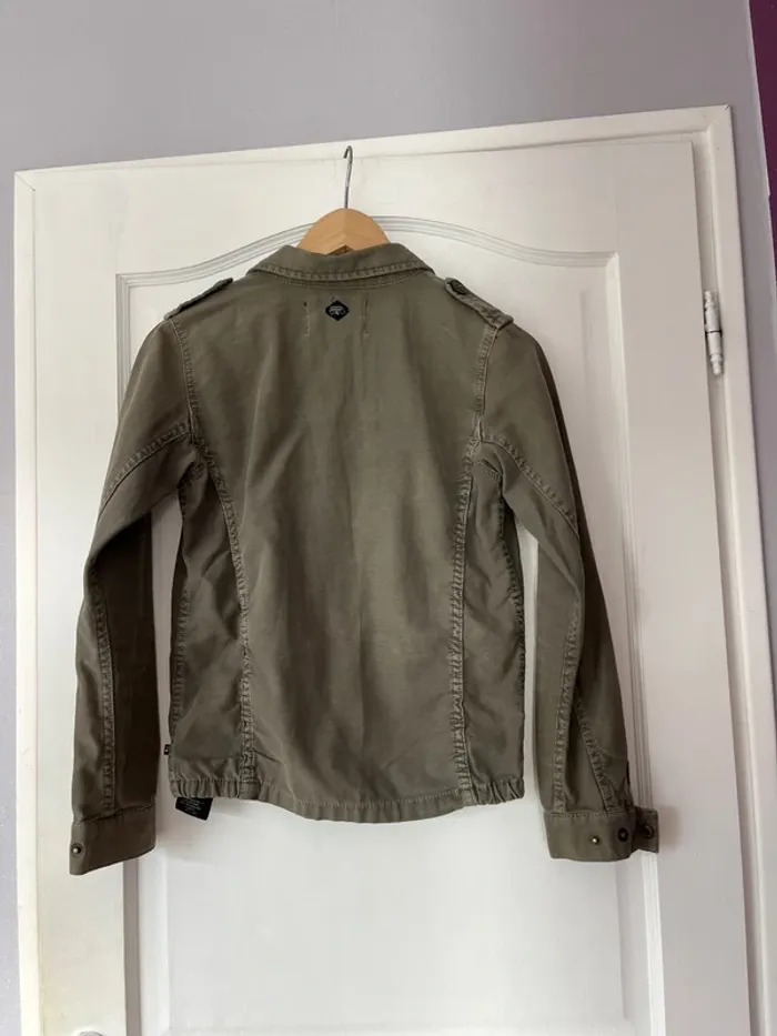Veste militaire kaki – Le Temps des Cerises – Taille XXS – Tendance & Intemporelle - photo numéro 5