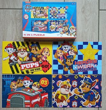 💙 Puzzle pat patrouille 4 puzzles en 1 💙
