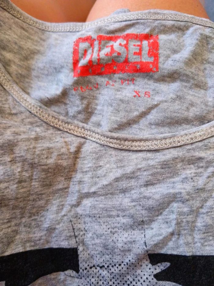 C49 t-shirt gris Diesel XS - photo numéro 3