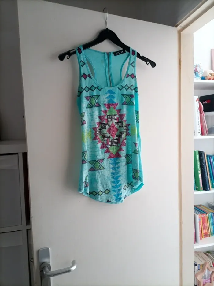 Débardeur turquoise