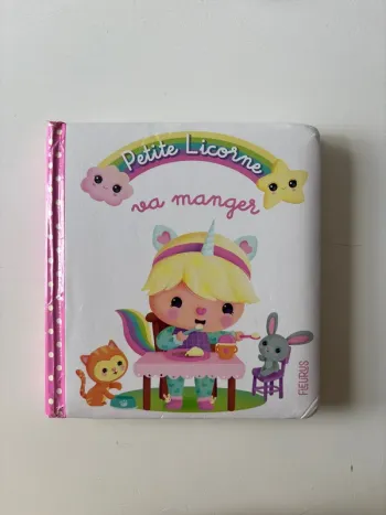 Livre petite licorne va manger