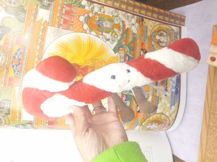 Peluche Jellycat sucre d'orge retired Little amuseable Candy cane - photo numéro 3