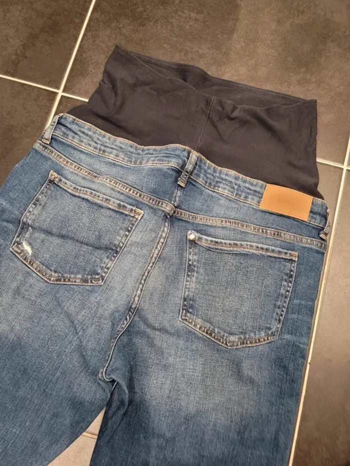 Jeans grossesse h&m boyfriend  taille 42  maternité - photo numéro 4